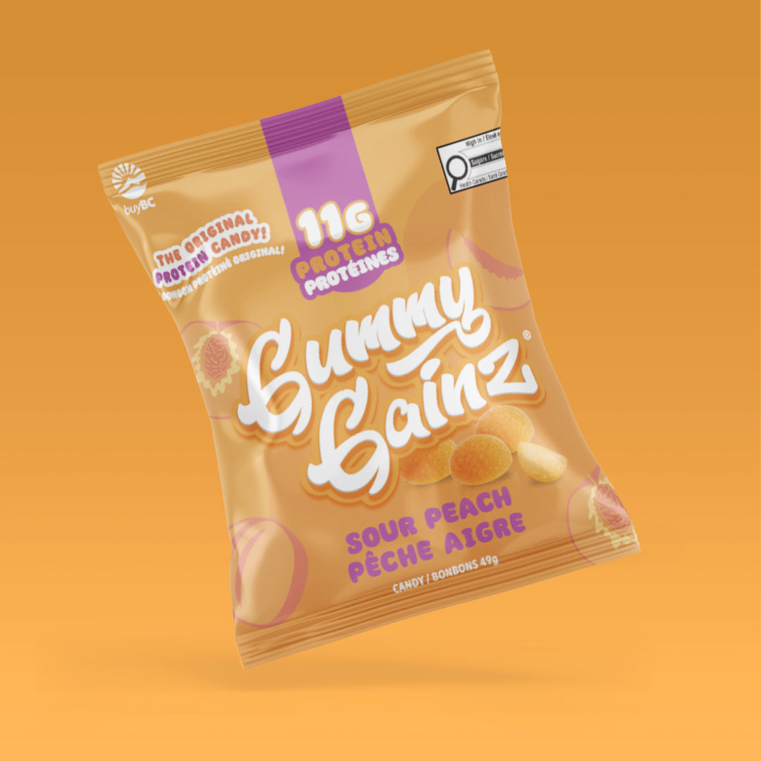 Gummy Gainz Protein Candy Sour Peach
