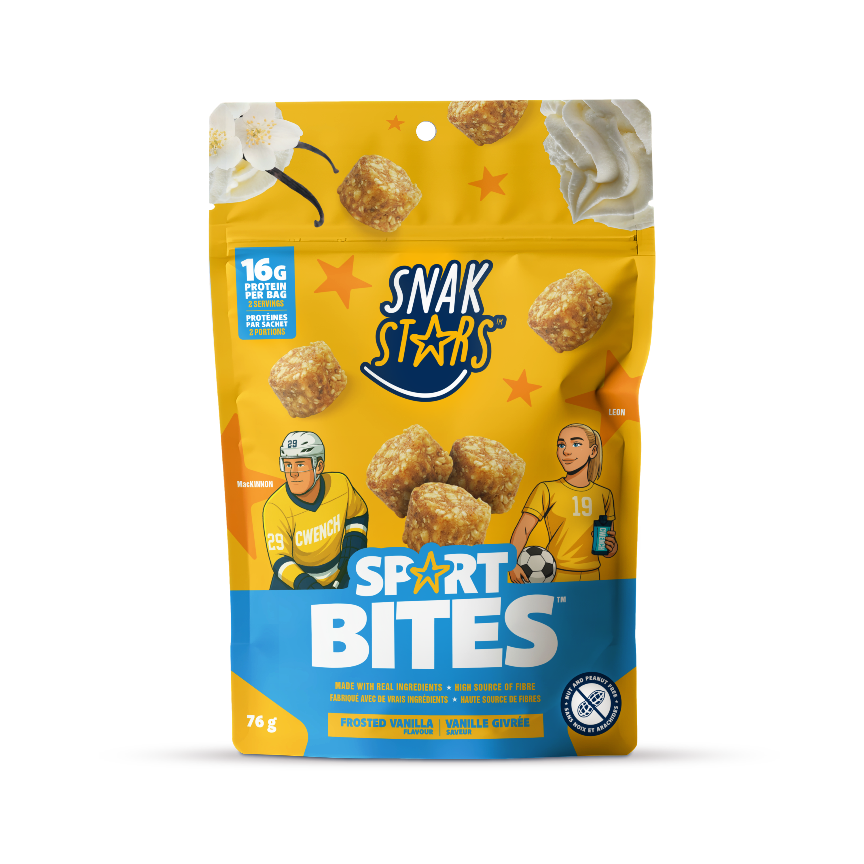 HAPPiEATS Snak Stars Sport Bites - Frosted Vanilla