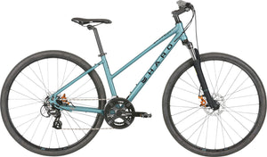 Haro Bridgeport Step-Thru Hyrbrid Bike Purist Blue