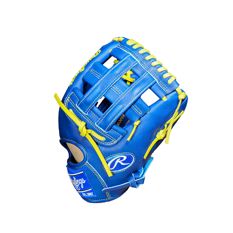Rawlings Heart of the Hide PRO205 Royal/Yellow United Exclusive Custom Baseball Glove