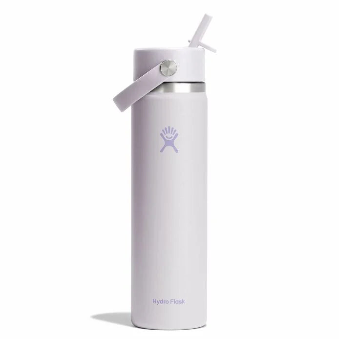 Hydro Flask 24oz Wide Mouth Bottle w/Flex Straw Cap Cloud Pink
