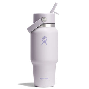 Hydro Flask 24oz Wide Mouth Travel Bottle w/Flex Straw Cap Cloud Pink
