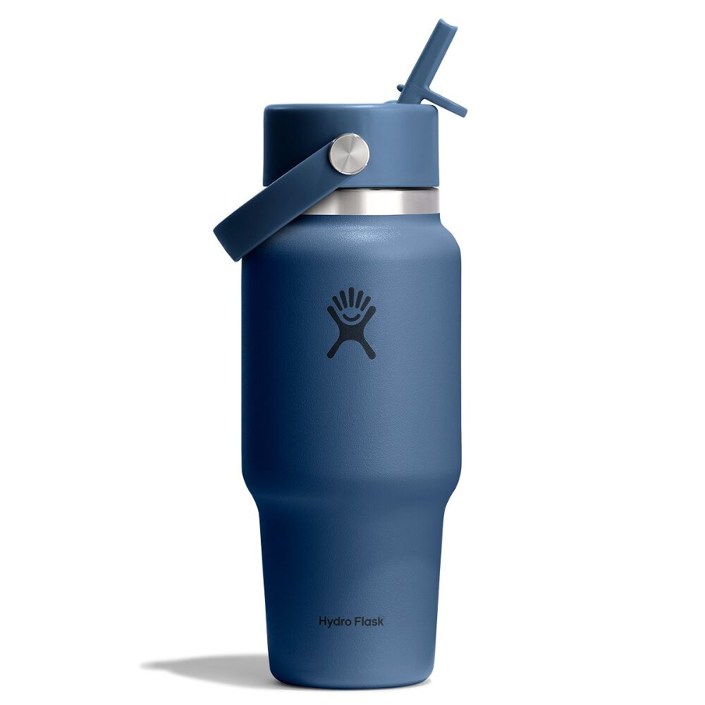 Hydro Flask Wide Mouth Travel Bottle with Flex Straw Cap 24oz/710ml