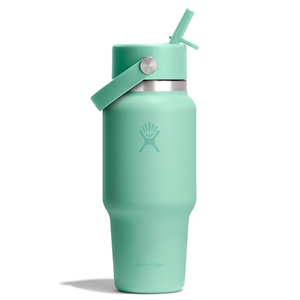 Hydro Flask Wide Mouth Travel Bottle with Flex Straw Cap 24oz/710ml