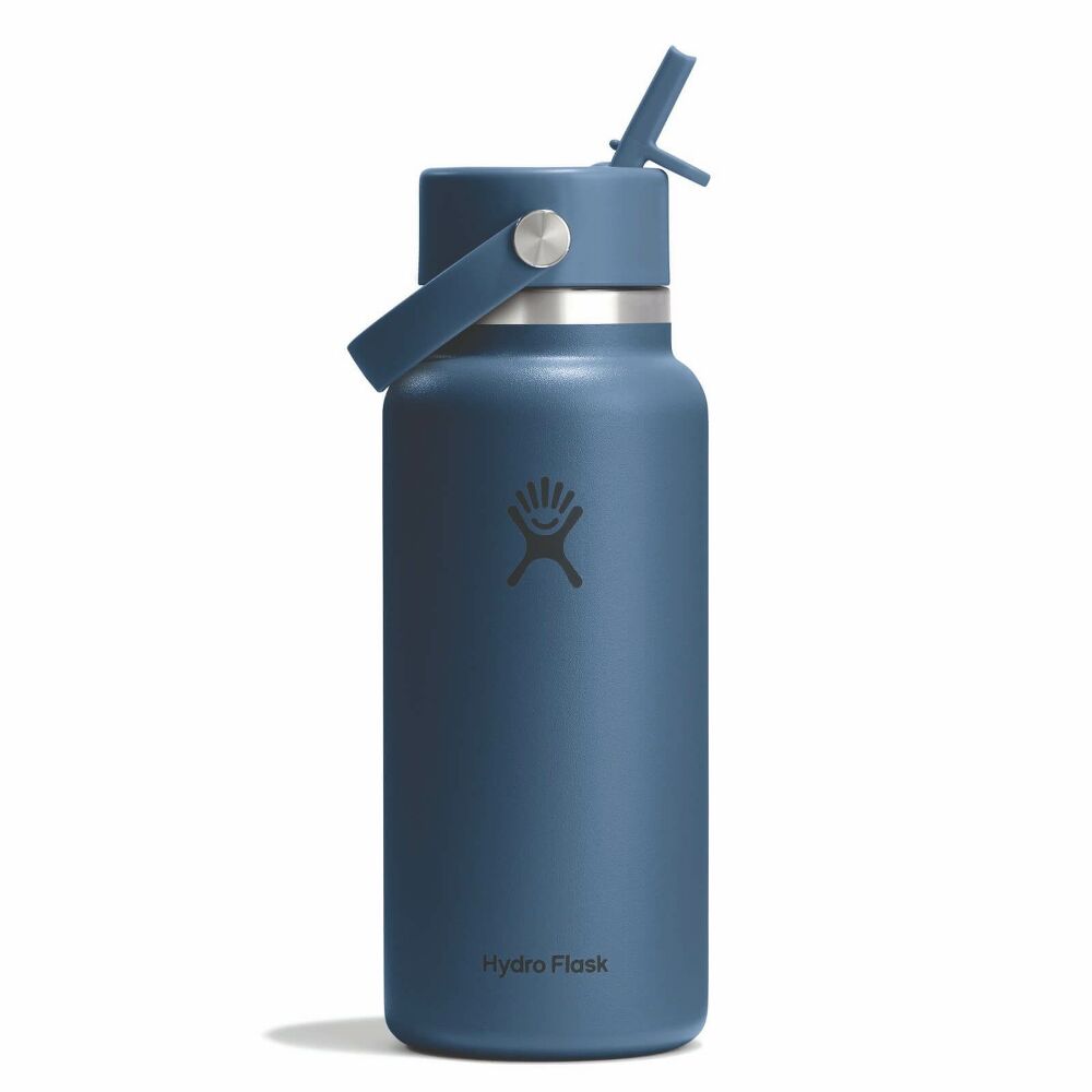 Hydro Flask Wide Mouth Bottle with Flex Straw Cap 32oz/946ml