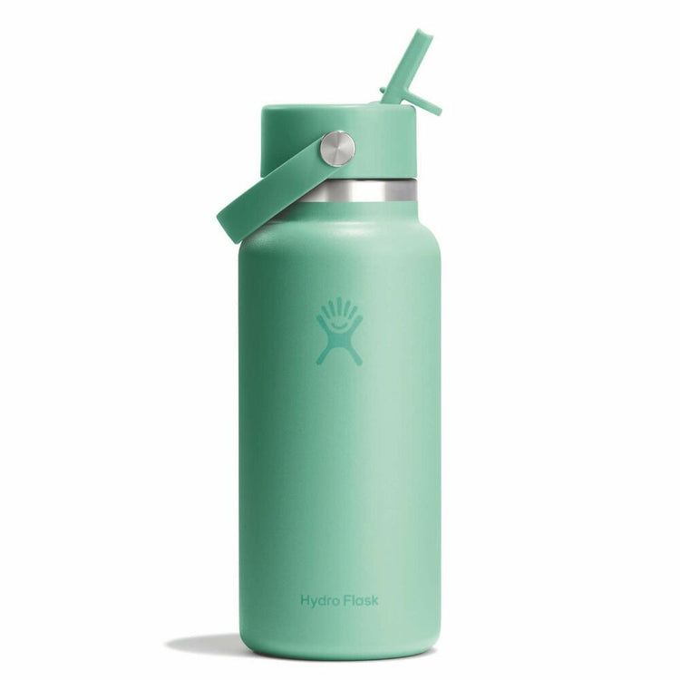 Hydro Flask 32oz Wide Mouth Bottle w/ Flex Straw Cap Mermaid Green
