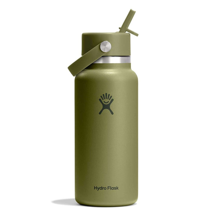 Hydro Flask 32oz Wide Mouth Bottle w/ Flex Straw Cap Palmer Green
