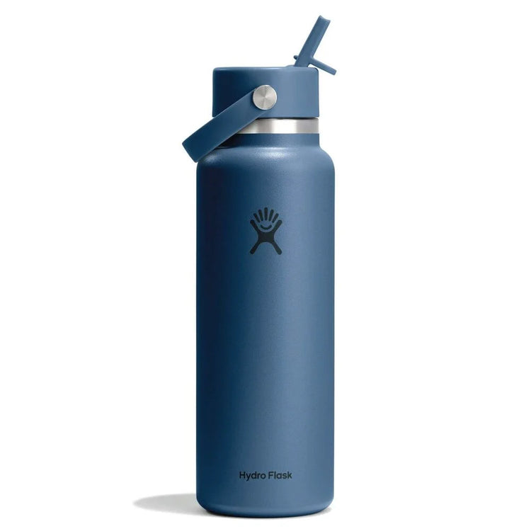 Hydro Flask 40oz Wide Mouth Bottle w/Flex Straw Cap Harbor Blue
