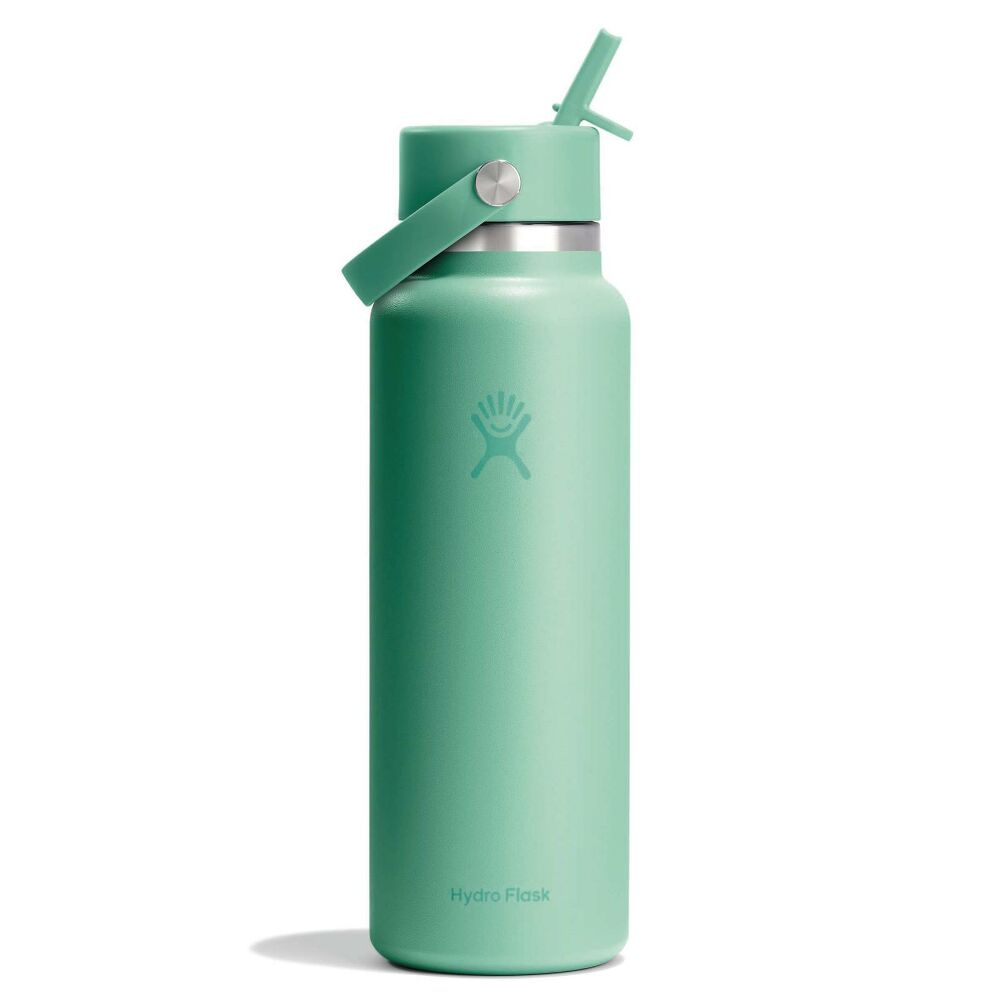 Hydro Flask 40oz Wide Mouth Bottle w/Flex Straw Cap Mermaid Green
