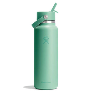 Hydro Flask 40oz Wide Mouth Bottle w/Flex Straw Cap Mermaid Green
