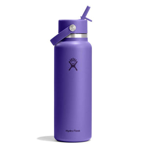 Hydro Flask 40oz Wide Mouth Bottle w/Flex Straw Cap Utopia Purple
