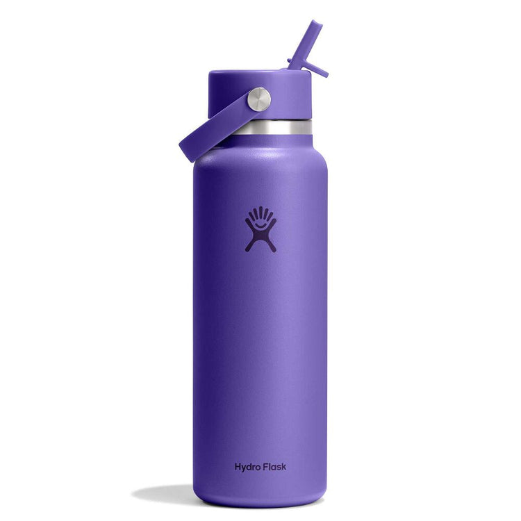 Hydro Flask 40oz Wide Mouth Bottle w/Flex Straw Cap Utopia Purple
