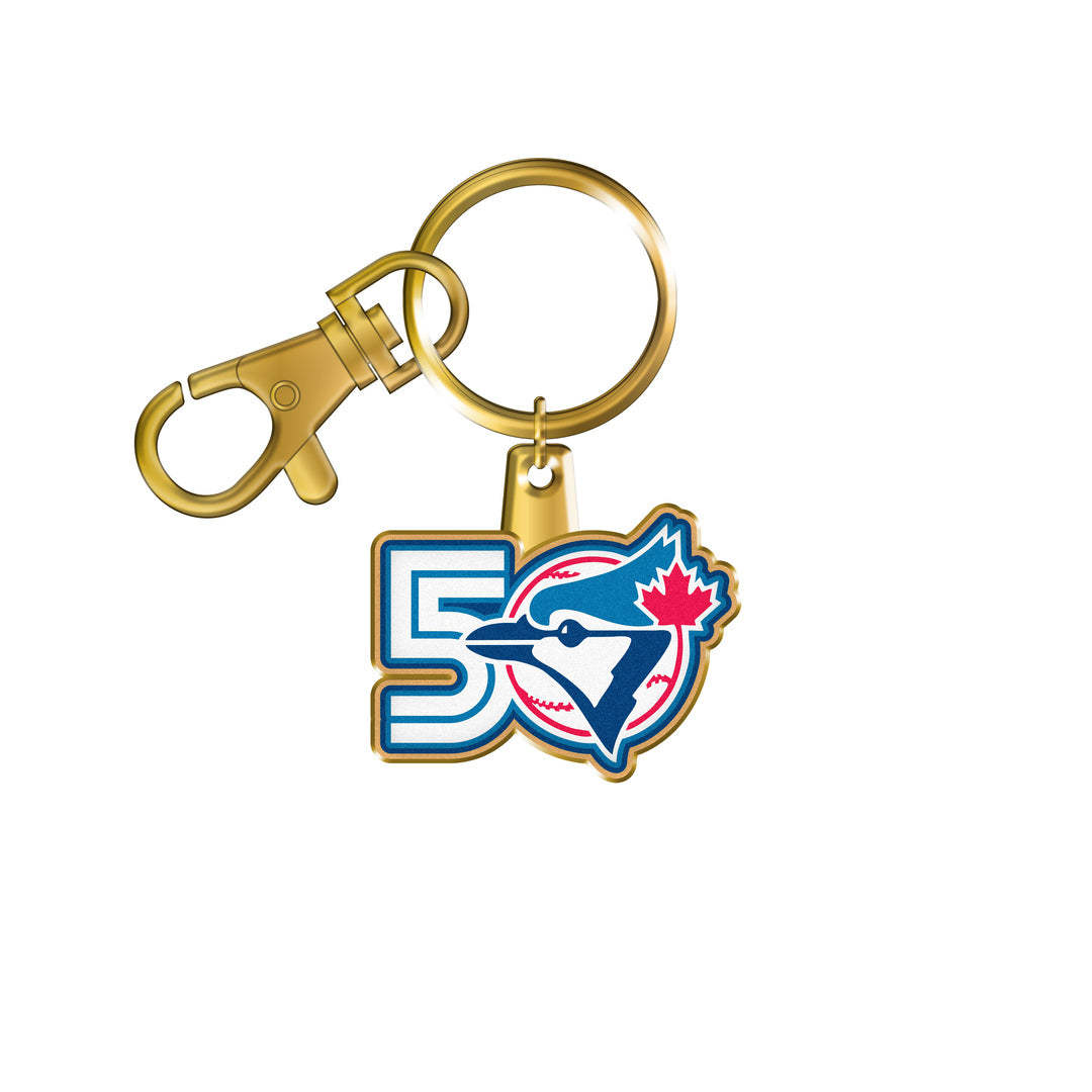 Inglasco MLB Toronto Blue Jays Logo Keychain - 50th Anniversary
