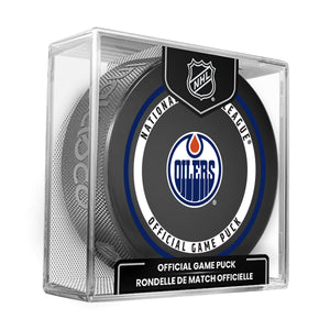 Inglasco NHL Edmonton Oilers Official 2026/27 Cubed Game Puck