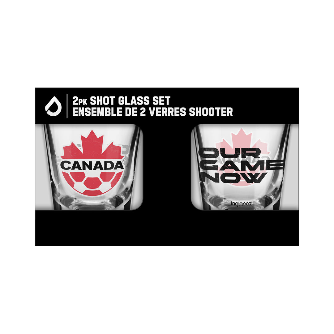 Inglasco Soccer Canada 2 Pack Shot Glass Set