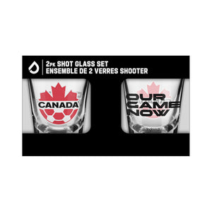 Inglasco Soccer Canada 2 Pack Shot Glass Set