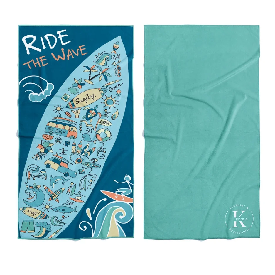 K5 Microfiber Quick-Dry 80x160cm Beach Towel Surf