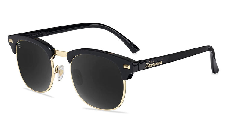 Knockaround Brooklines Sunglasses Glossy Black/Gold