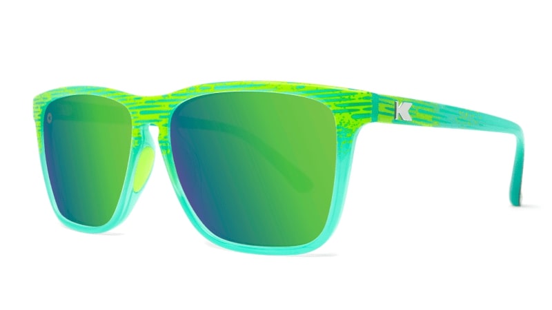 Knockaround Fast Lanes Sunglasses sport highland green teal blue