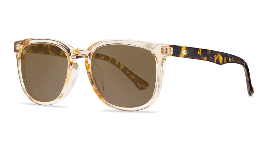 Knockaround Paso Robles Sunglasses on the rocks tortoise shell brown