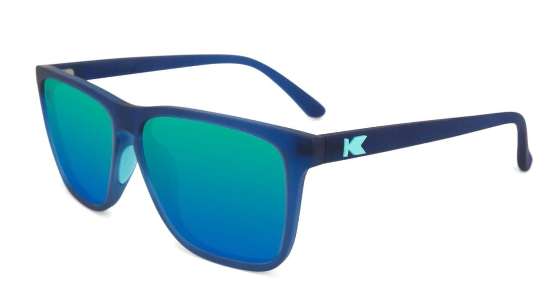Knockaround Fast Lanes Sunglasses Sport Rubberized Navy/Mint