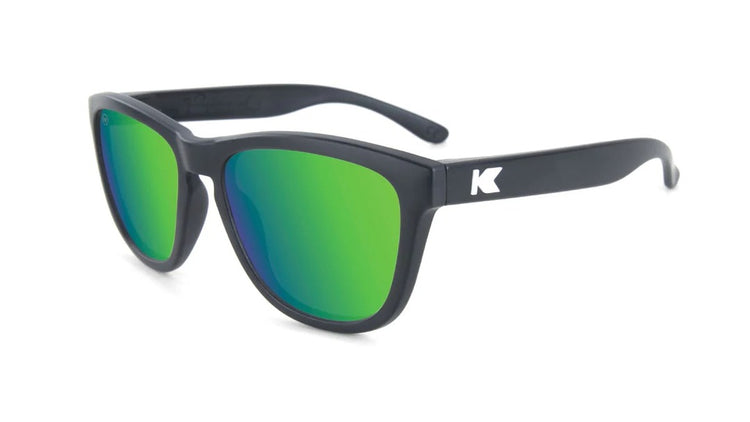 Knockaround Kids Premium Sunglasses Black/Green Moonshine