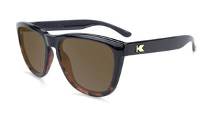 Knockaround Premiums Sunglasses Glossy Black Tortoise/Polarized Amber