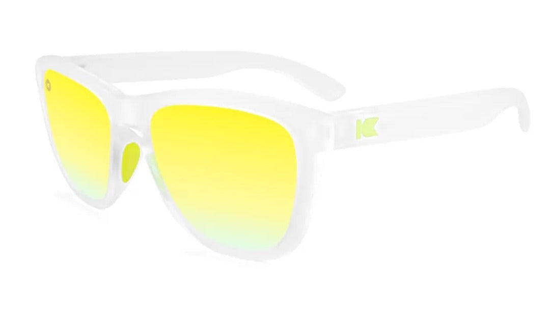 Knockaround Premiums Sunglasses  Rubberized Clear/Yellow