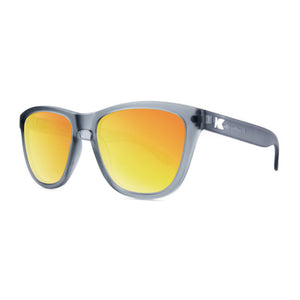 Knockaround Premiums Sunglasses Frosted Grey/Polarized Red Sunset