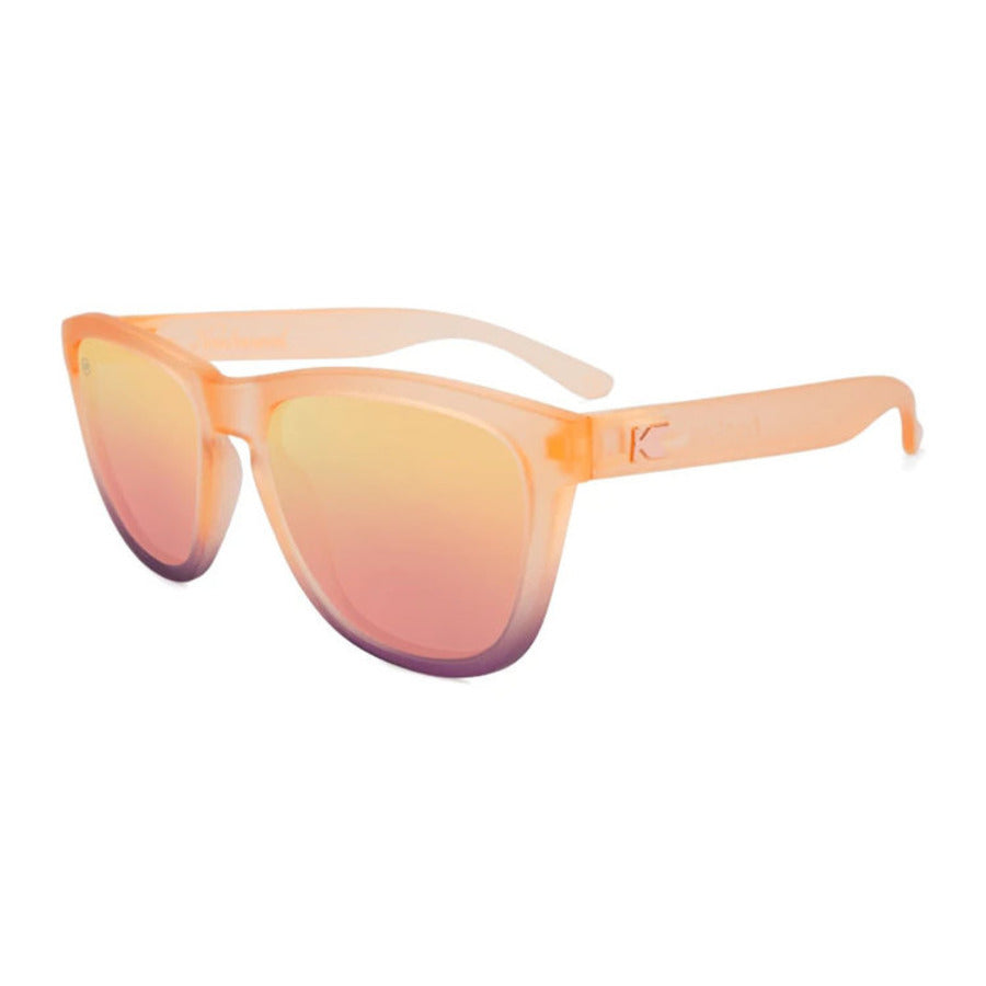 Knockaround Premiums Sunglasses Frosted Rose Quartz Fade/Polarized Rose