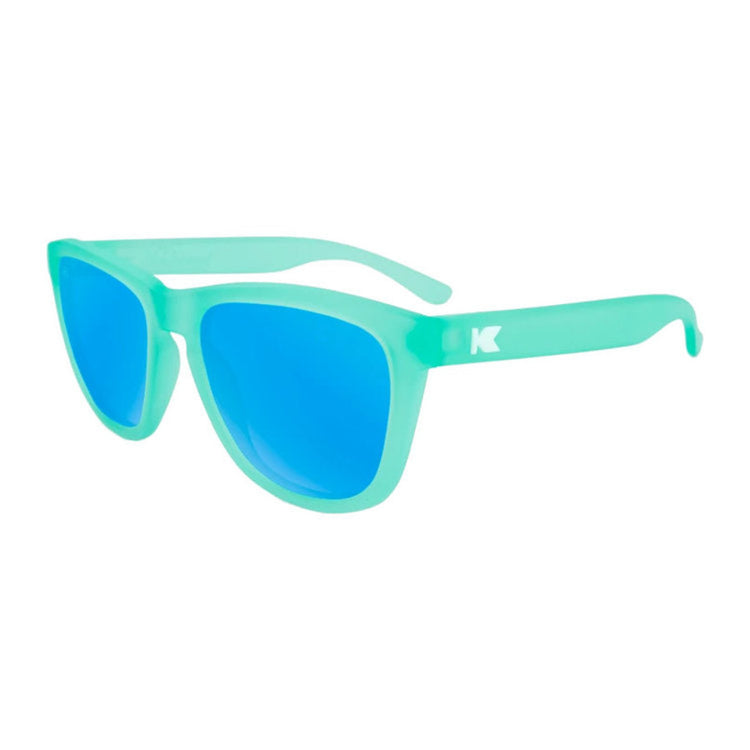 Knockaround Premiums Sunglasses Frosted Rubber Mint/Polarized Aqua
