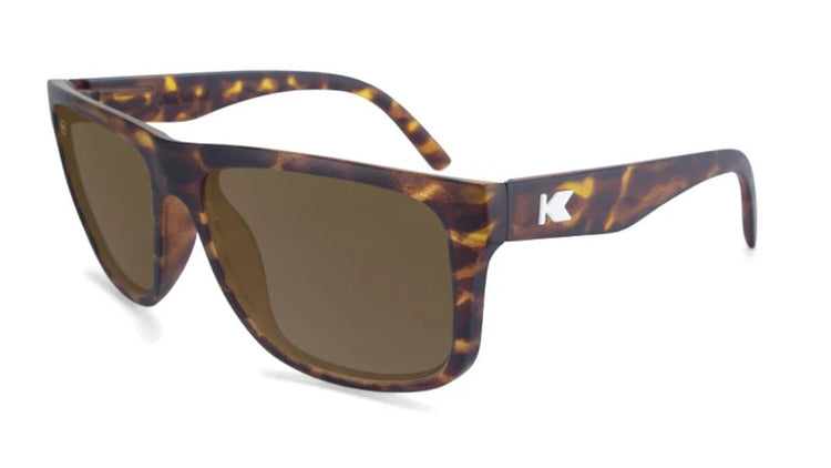 Knockaround Torrey Pines Sunglasses  Matte Tortoise Shell/Polarized Amber