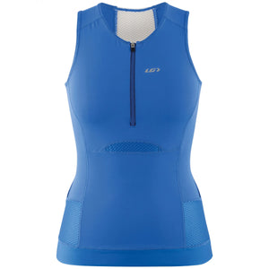 Louis Garneau Women's Sprint Tri Sleeveless Top Santorini Blue