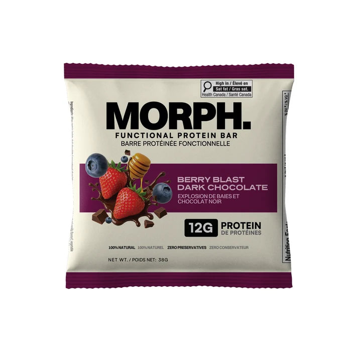 MORPH. 38g Protein Bar Berry Blast Dark Chocolate
