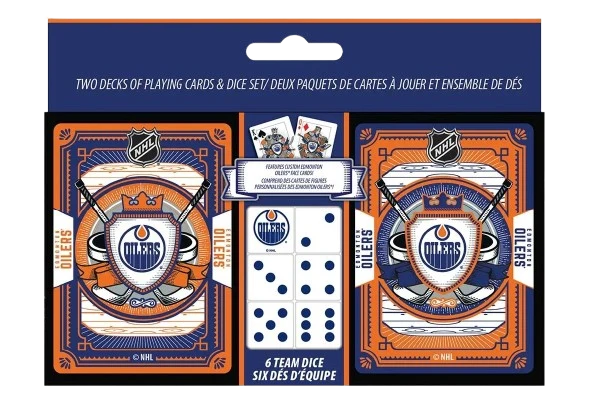 MasterPieces NHL Edmonton Oilers Dice & Playing Card Pack

