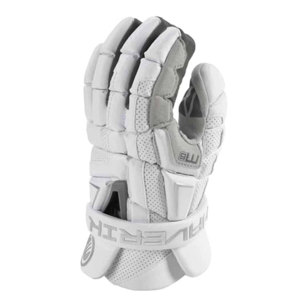 Maverik Senior M6 Lacrosse Gloves White