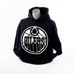 Mitchell & Ness Men's NHL Edmonton Oilers Stained Glass Hoodie Black