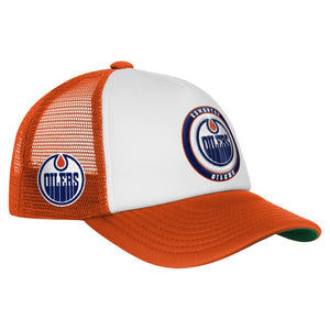 Mitchell & Ness Youth Edmonton Oilers Mascot Trucker Cap
