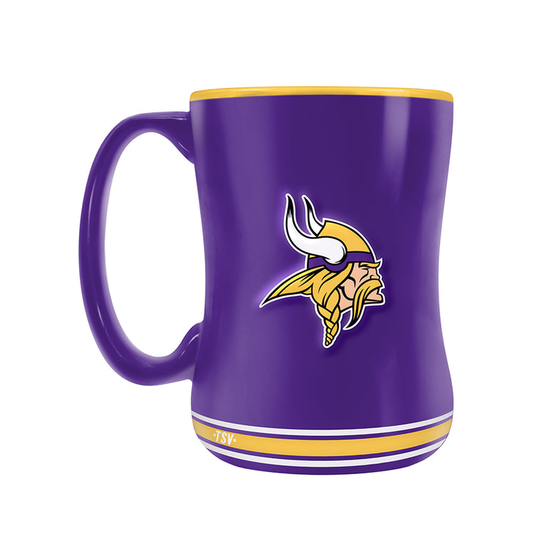 The Sports Vault NFL Minnesota Vikings 14oz Sculpted Mug