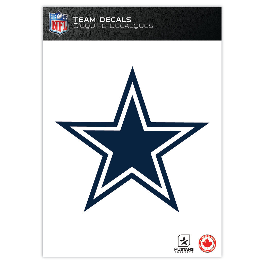 Mustang NFL Dallas Cowboys 5x7 Team Logo Decal