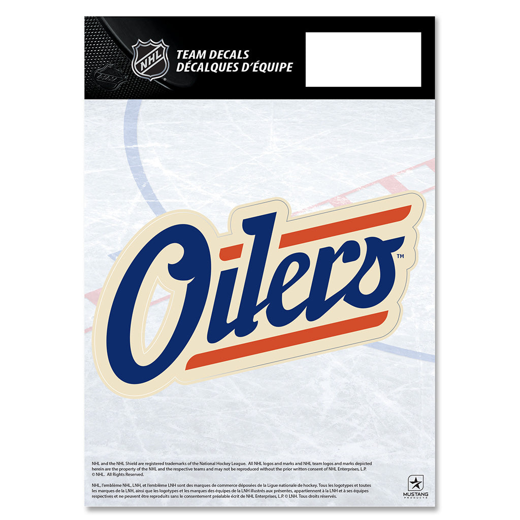 Mustang NHL Edmonton Oilers 5x7" ALT Logo Decal

