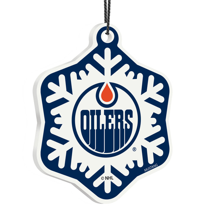 Mustang NHL Edmonton Oilers Snowflake Ornament
