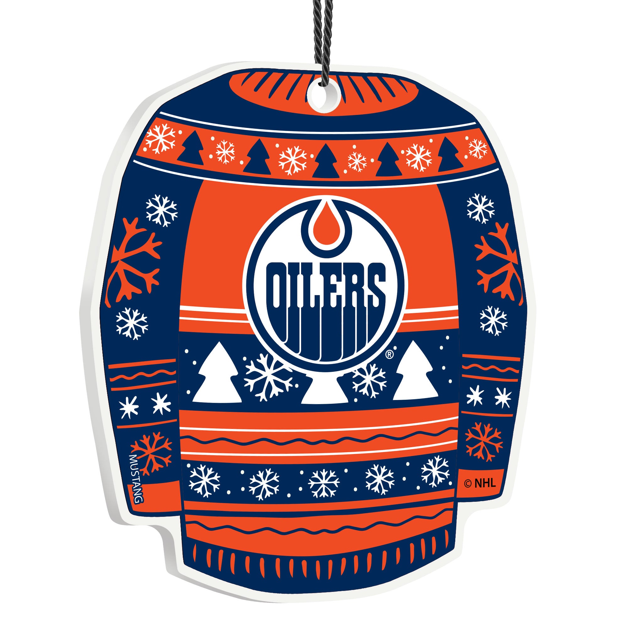 Mustang NHL Edmonton Oilers Sweater Ornament
