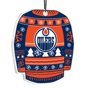 Mustang NHL Edmonton Oilers Sweater Ornament
