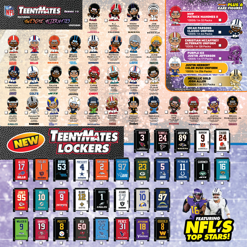 NFL TeenyMates Lockers 2024