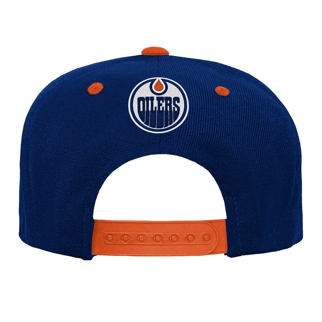 NHL Branded Child Edmonton Oilers Deadstock BF FB SB Hat Blue