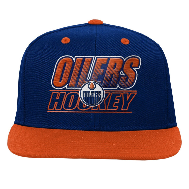 NHL Branded Child Edmonton Oilers Deadstock BF FB SB Hat Blue