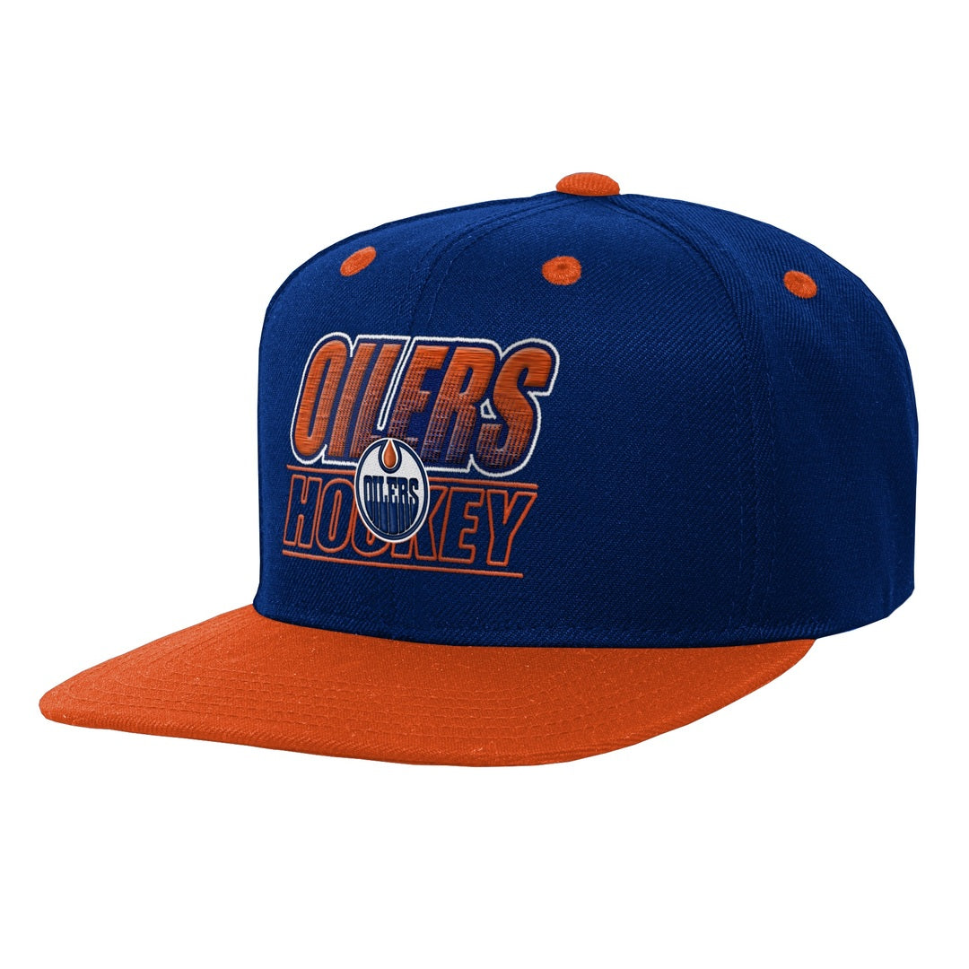 NHL Branded Child Edmonton Oilers Deadstock BF FB SB Hat Blue