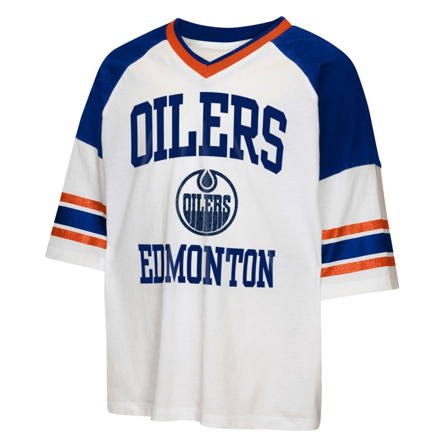 NHL Branded Girls Edmonton Oilers Uplifter Fashion Shirt