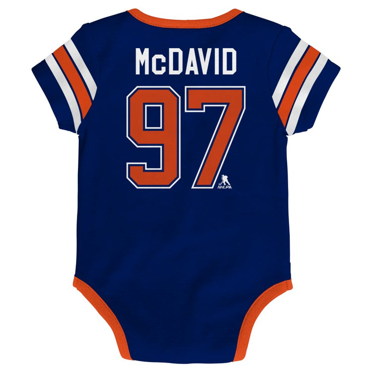 NHL Branded Infant Edmonton Oilers Connor McDavid Hockey Pro Creeper
